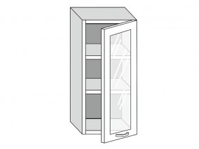 19.40.3 Шкаф настенный (h=913) на 400мм с 1-ой стекл. дверцей в Миньяре - minyar.магазин96.com | фото