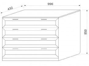 Комод с 4-мя ящиками в Миньяре - minyar.магазин96.com | фото