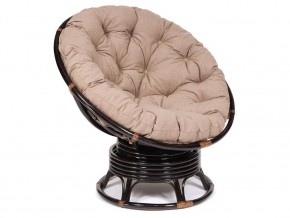 Кресло-качалка Papasan w 23/01 B с подушкой Antique brown, экошерсть Коричневый в Миньяре - minyar.магазин96.com | фото