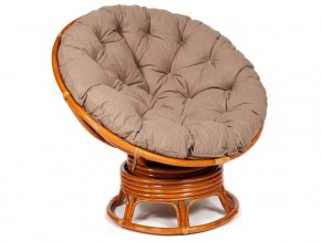 Кресло-качалка Papasan w 23/01 B с подушкой Cognac, экошерсть Коричневый в Миньяре - minyar.магазин96.com | фото