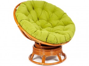 Кресло-качалка Papasan w 23/01 B с подушкой Cognac, флок Олива в Миньяре - minyar.магазин96.com | фото