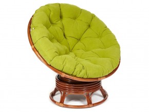 Кресло-качалка Papasan w 23/01 B с подушкой Pecan, флок Олива в Миньяре - minyar.магазин96.com | фото