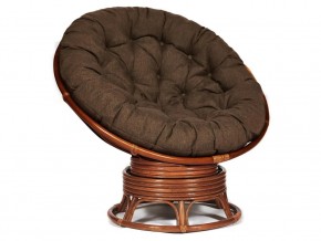 Кресло-качалка Papasan w 23/01 B с подушкой Pecan, ткань Коричневый в Миньяре - minyar.магазин96.com | фото