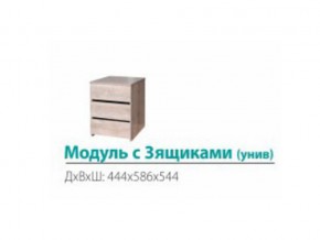 Модуль с 3-мя ящиками (универсальный) в Миньяре - minyar.магазин96.com | фото